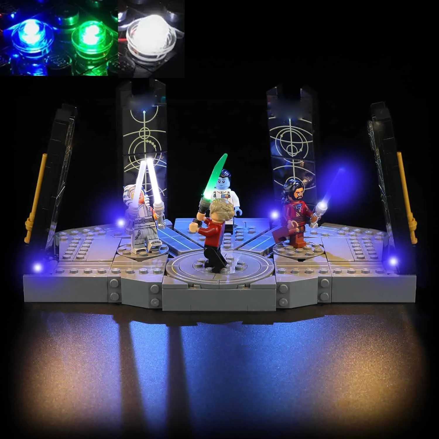 USB Lights Set for Lego 75385 Star Wars Ahsoka Tanos Duel on Peridea