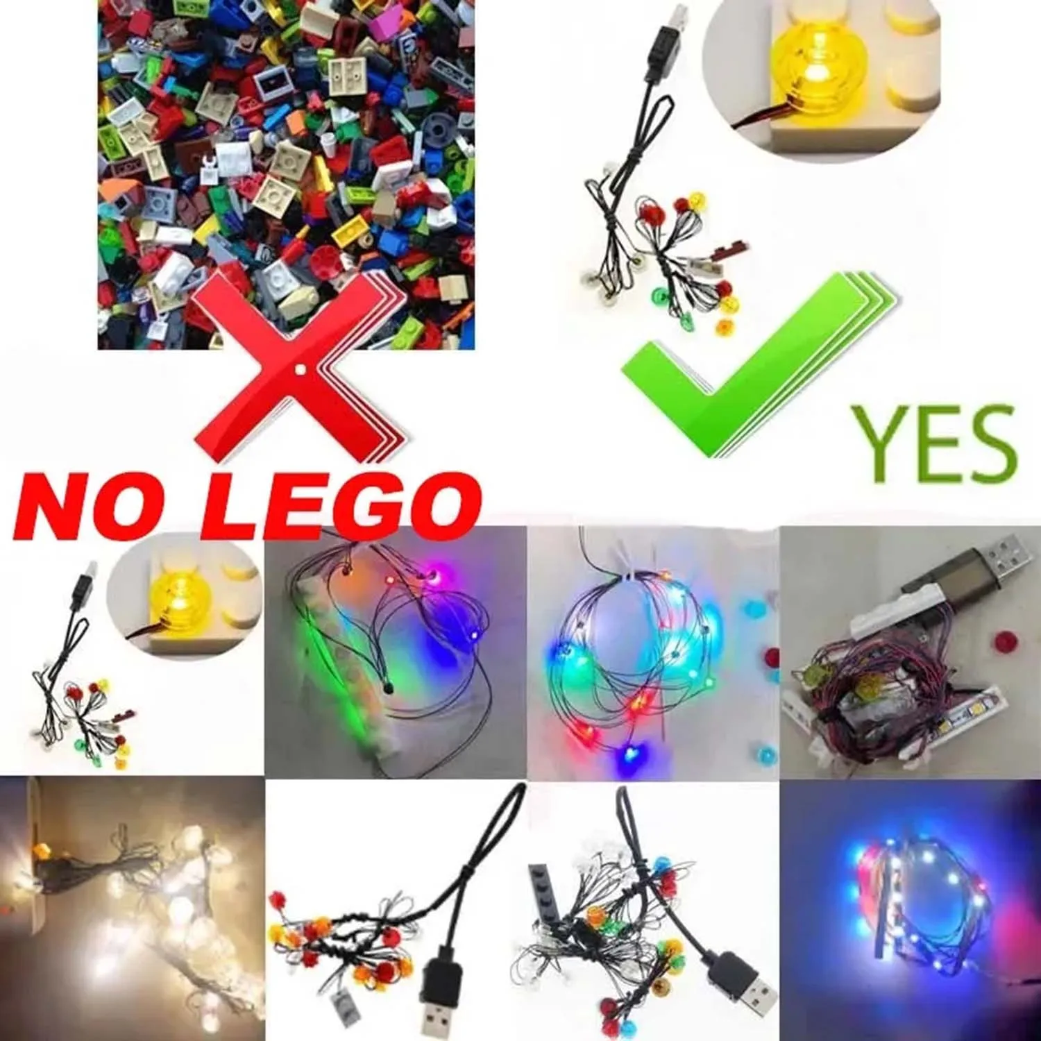 USB Light Kit for Lego 75928 Jurassic World Blue's Helicopter
