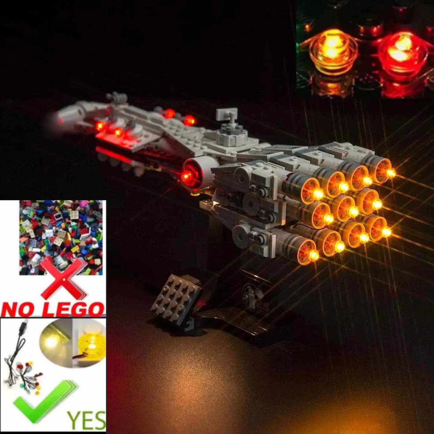 USB Lights Set for Lego 75376: A New Hope Tantive IV 25th Anniversary Starship