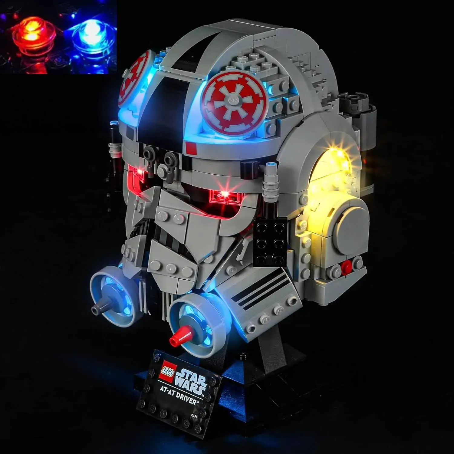 USB Lights Set for Lego 75429 At-At Driver Helmet