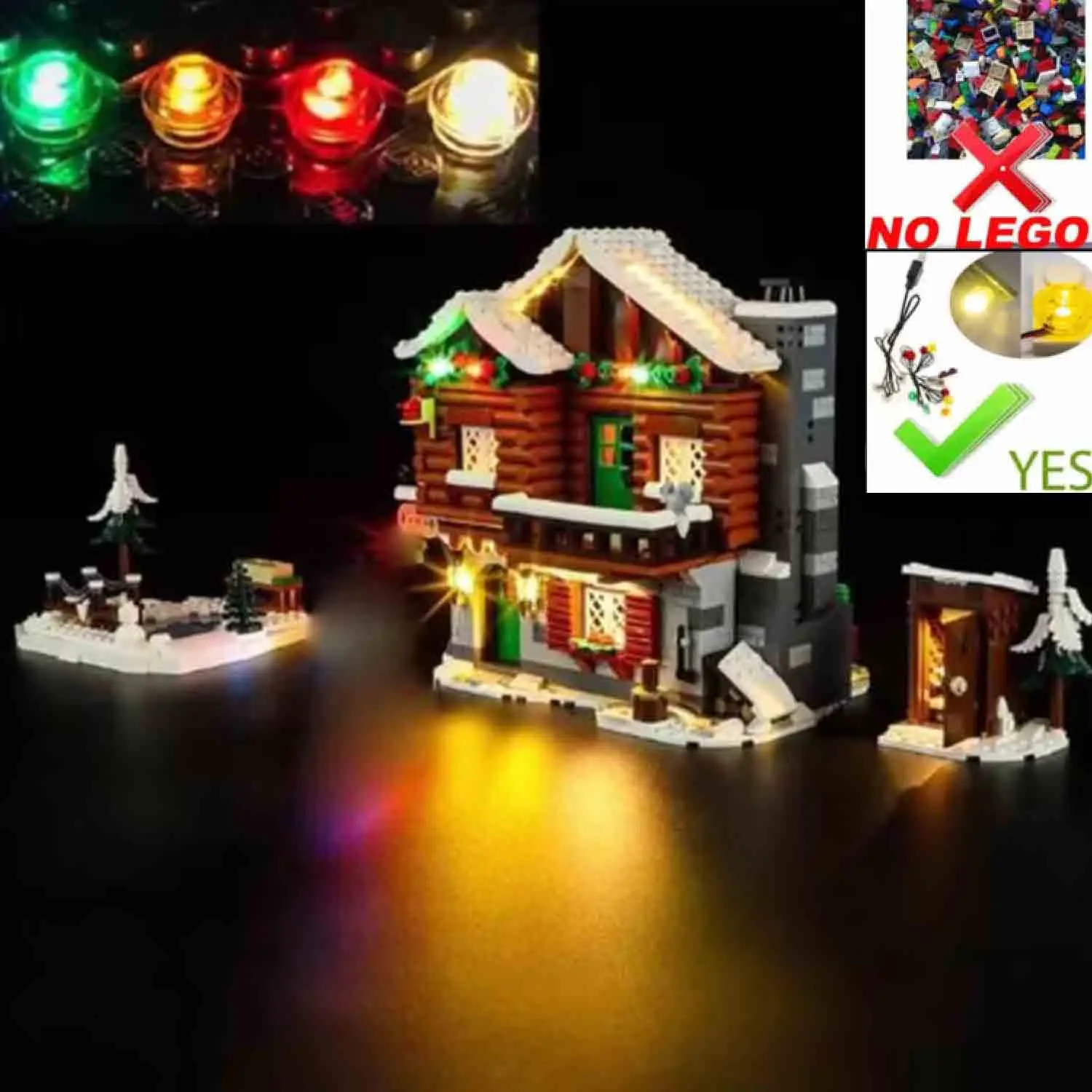 USB Lights Set for Lego 10325 Alpine Lodge Winter Village