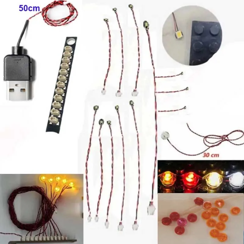 USB Light Kit for Lego 76918 Speed Champions Mc-Laren Solus GT & F1 LM