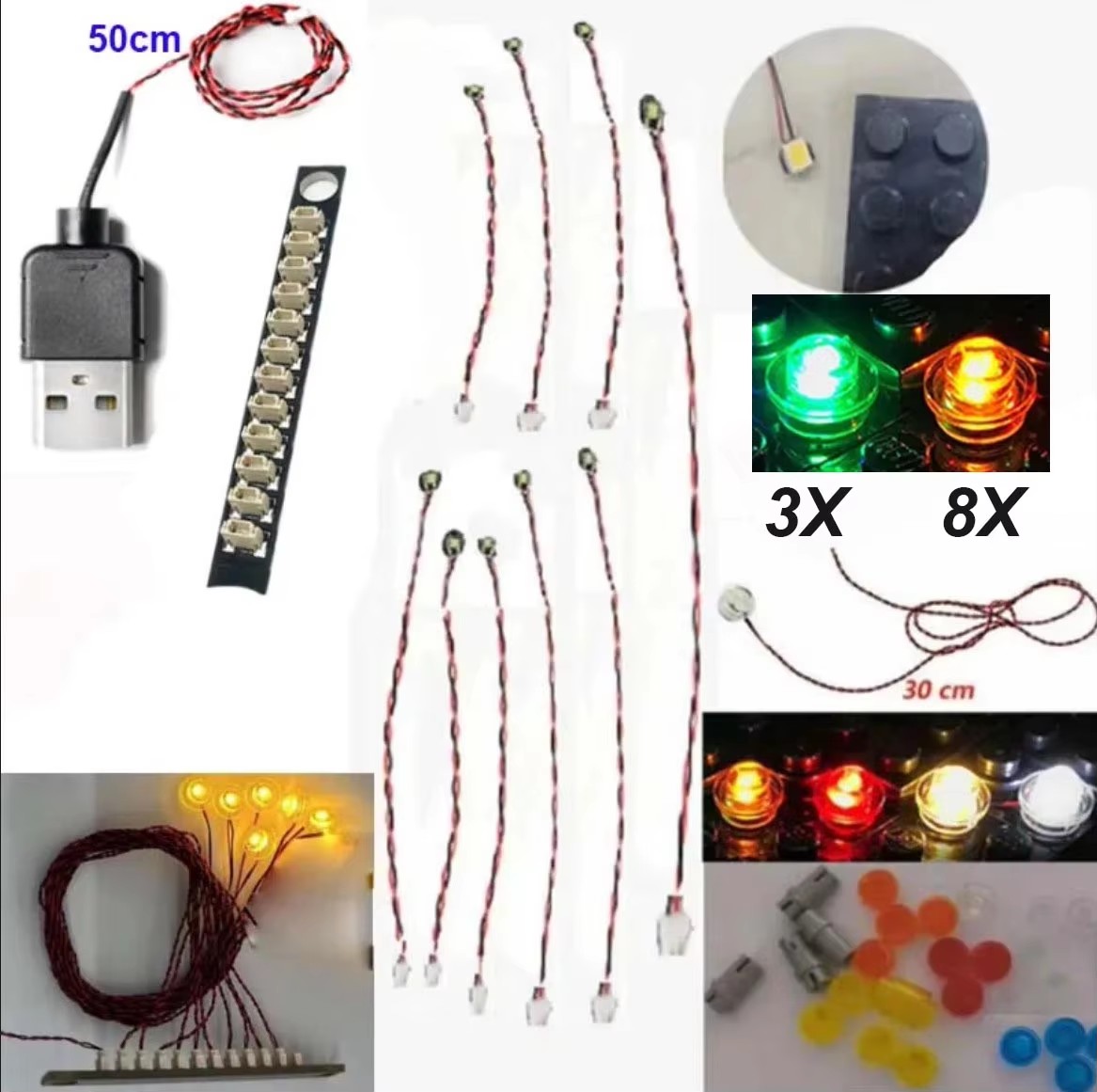 USB Lights Set for Lego 10348 Japanese Red Maple Bonsai Tree