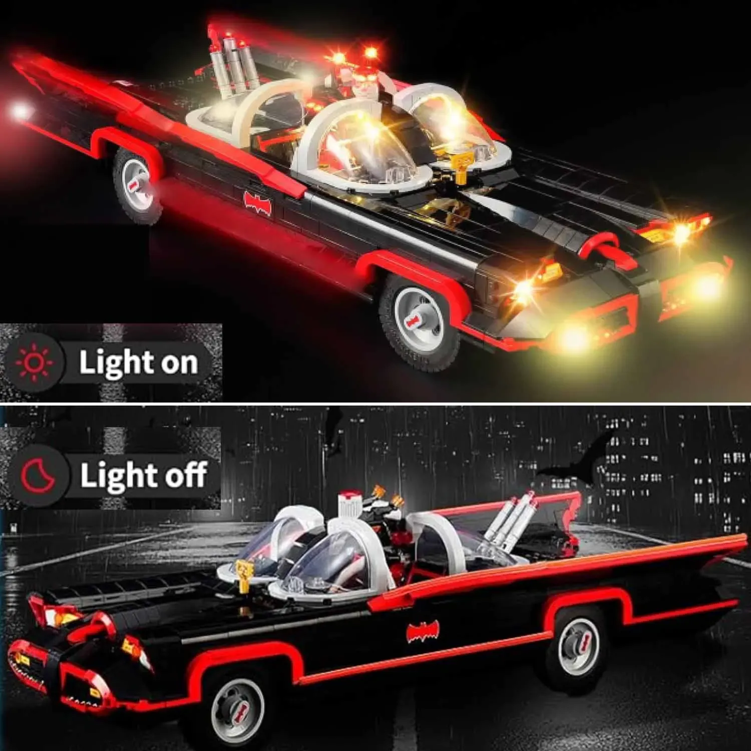USB Lights Set for Lego 76328 Batman: The Classic TV Series Batmobile