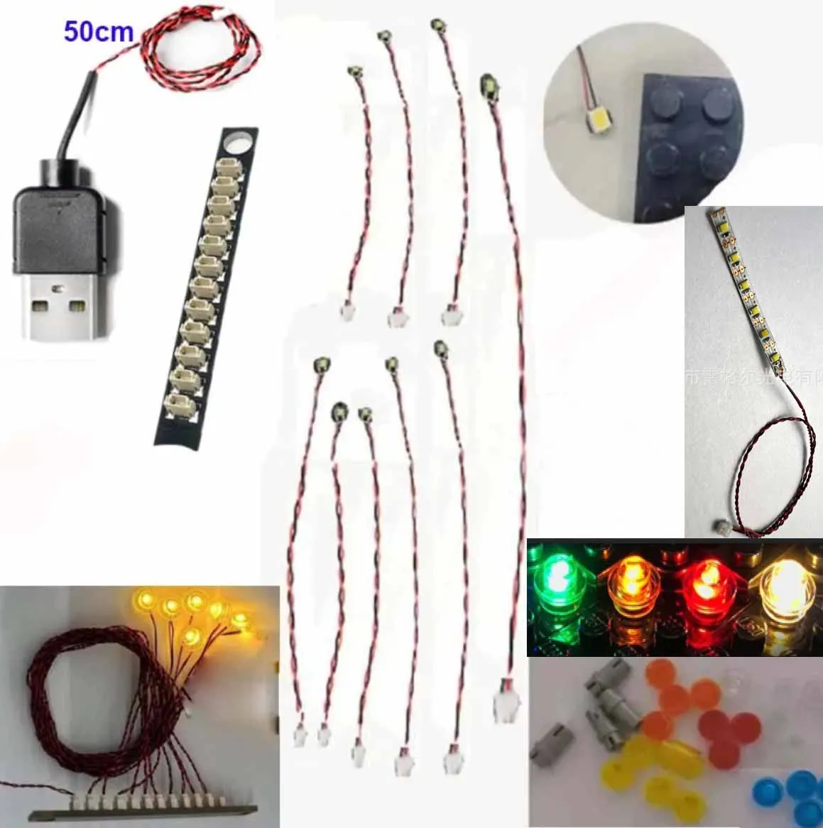 USB Light Kit for Lego Icons French Cafe Paris 10362