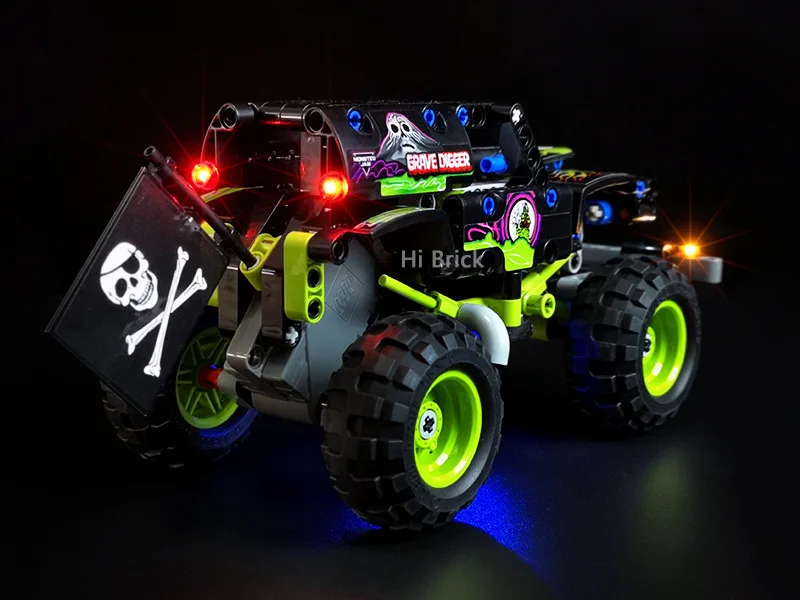 USB Light kit for Lego 42118  Monster Jam Grave Digger Truck