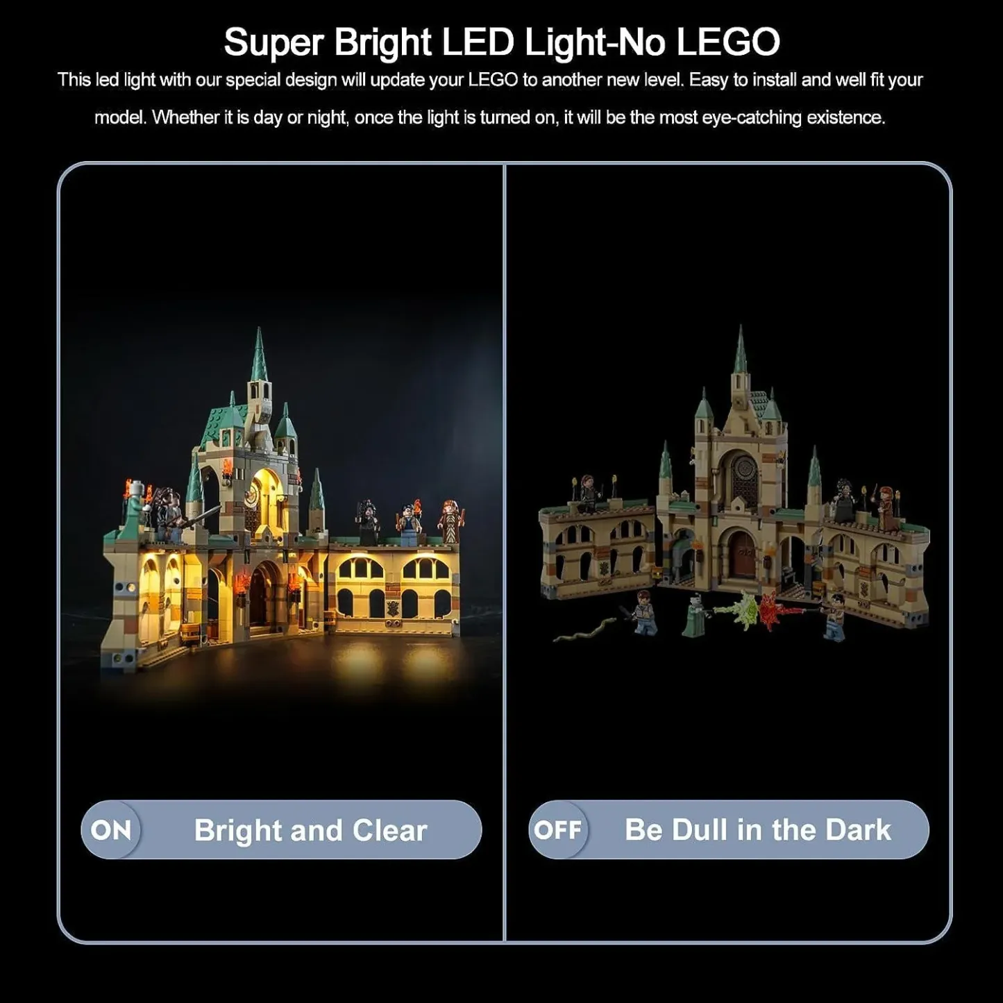 USB Light Kit for LEGO 76415 The Battle of Hogwarts
