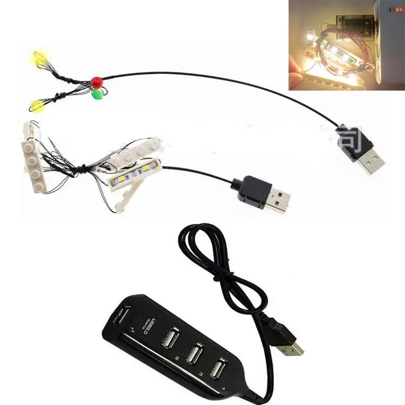 USB Light Kit for Lego 60197 City Passenger Train