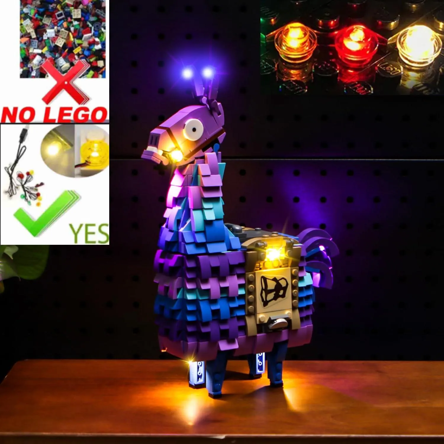 USB Lights Set for Lego 77071 Fortnite Supply Llama