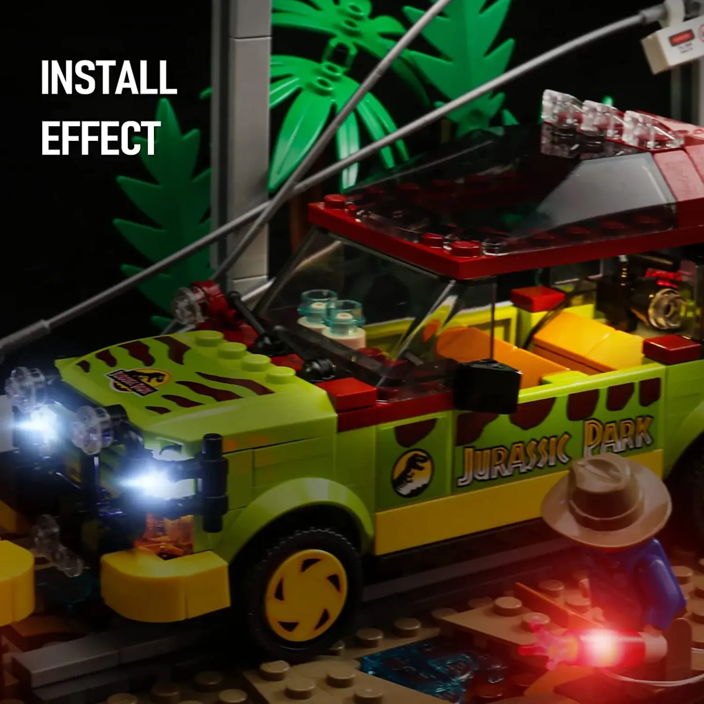 USB Lights Set for Lego 76956 T. rex-Breakout   