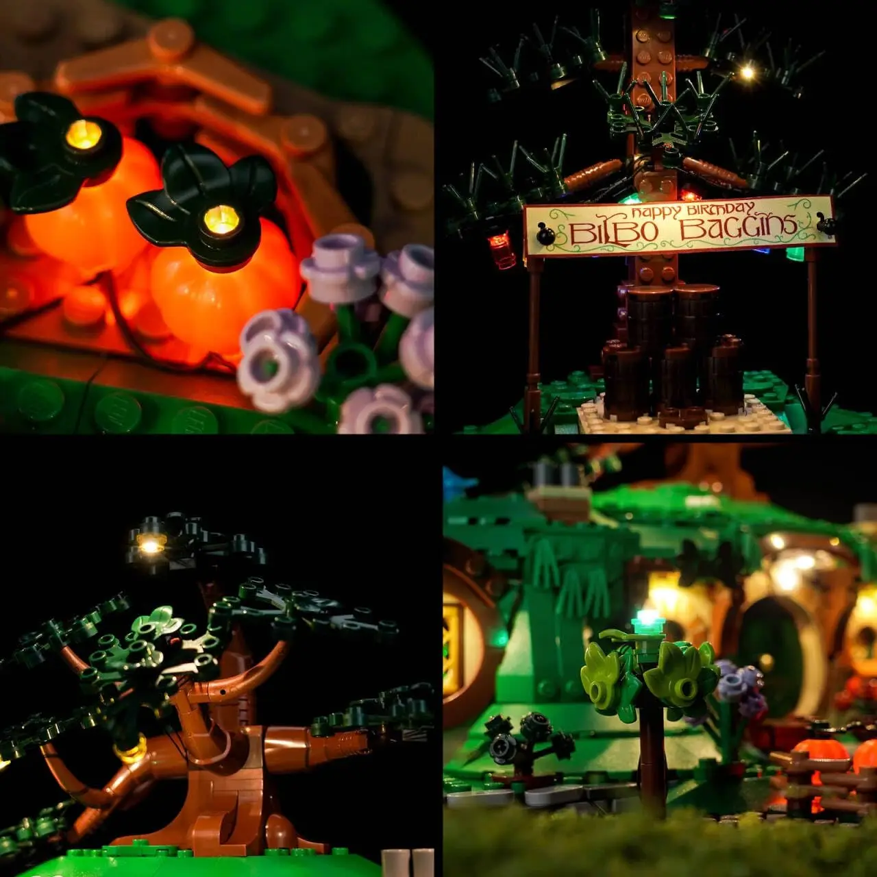 USB Lights Set for Lego 10354 Lord of The Rings The Shire Icons