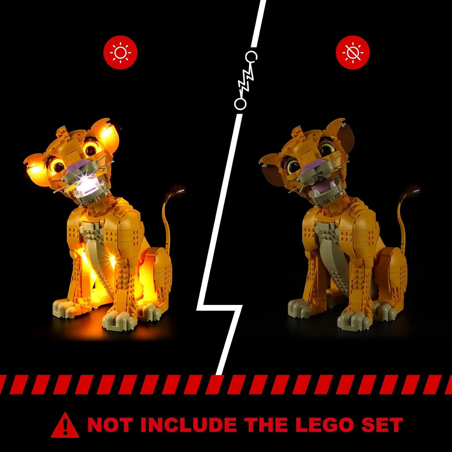 USB Lights Set for Lego 43247 Simba The Lion King