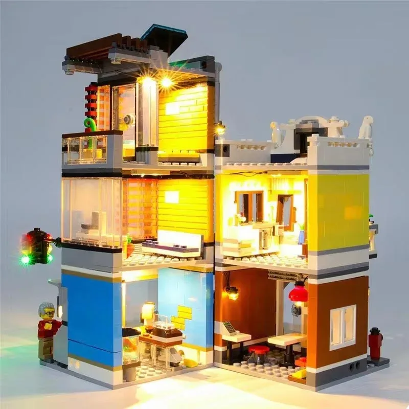 USB  Light Kit for LEGO 31097 Townhouse Pet Shop & Caf Brickset