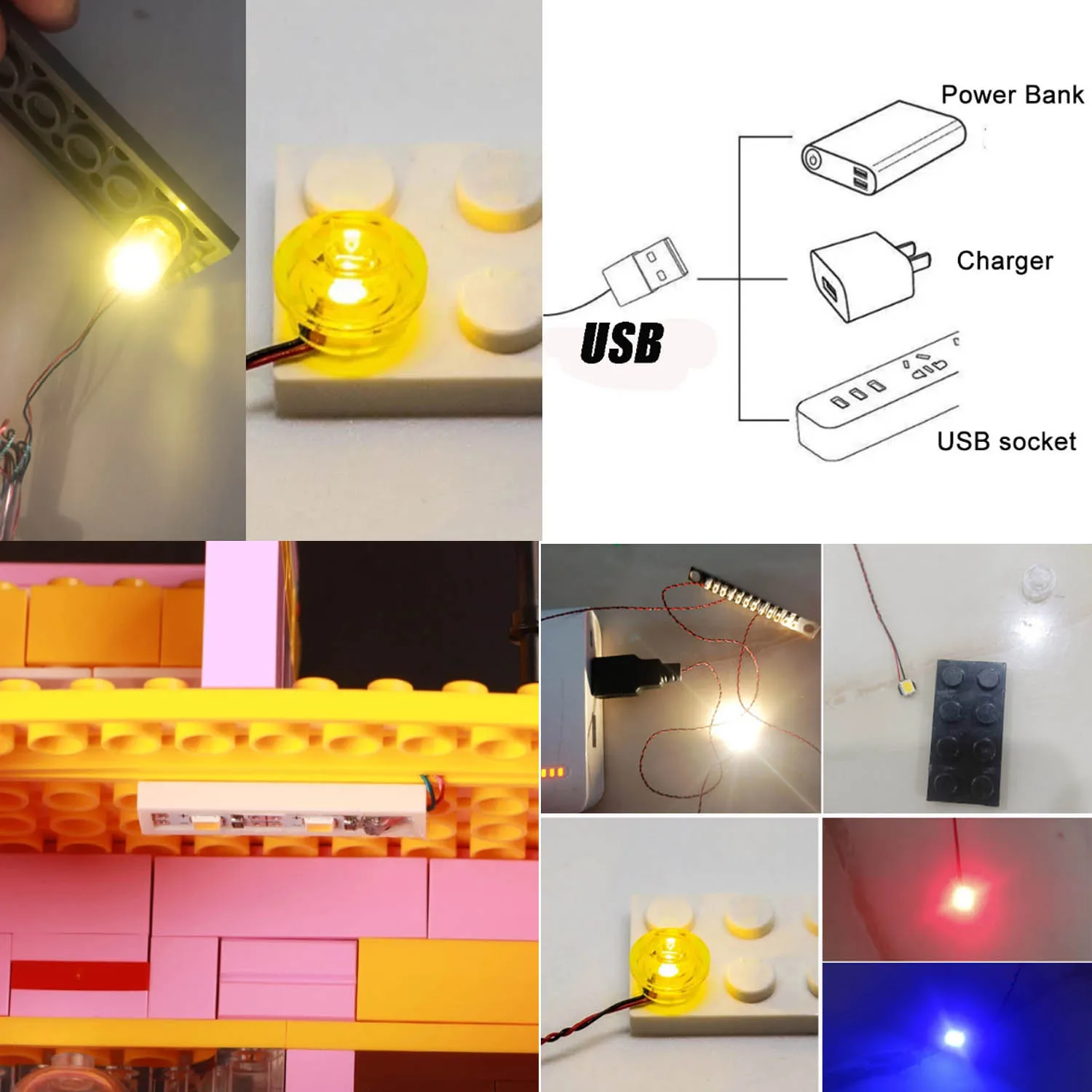 USB Lights Set for Lego 75363 Mandalorians N-1 Starfighter Microfighter