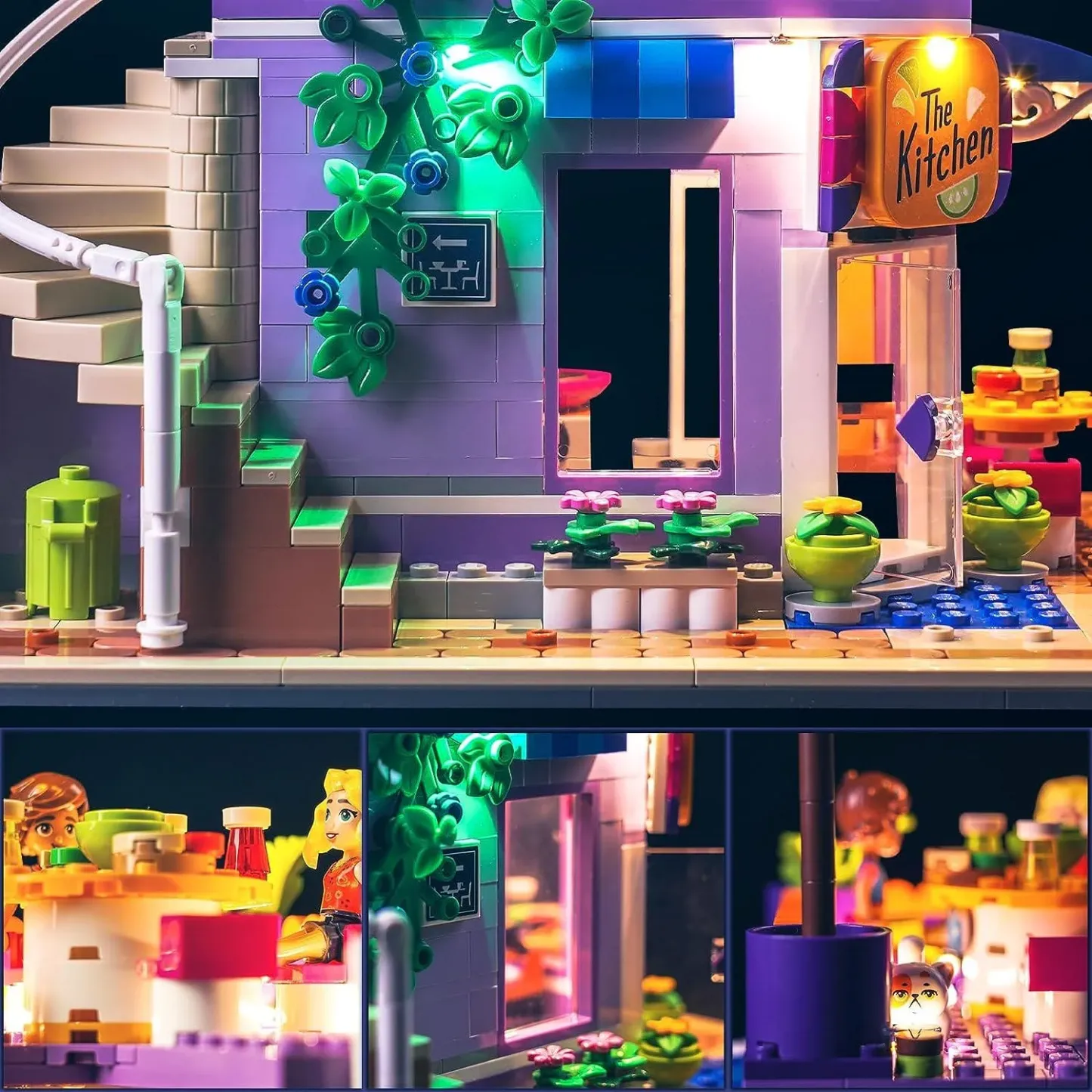 USB Light Kit for LEGO 41747 Heartlake City Community Kitchen