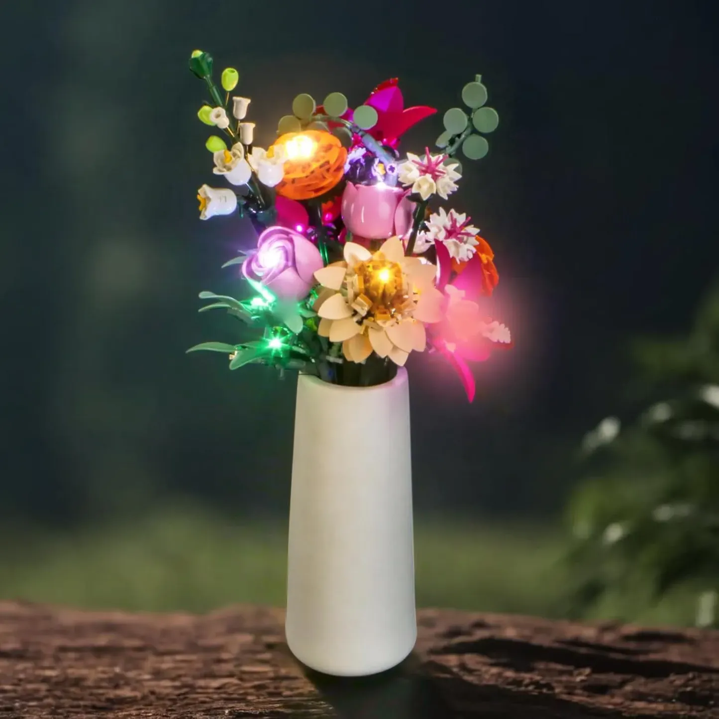 USB Lights Set for Lego 10342 Botanicals Pretty Pink Flower Bouquet