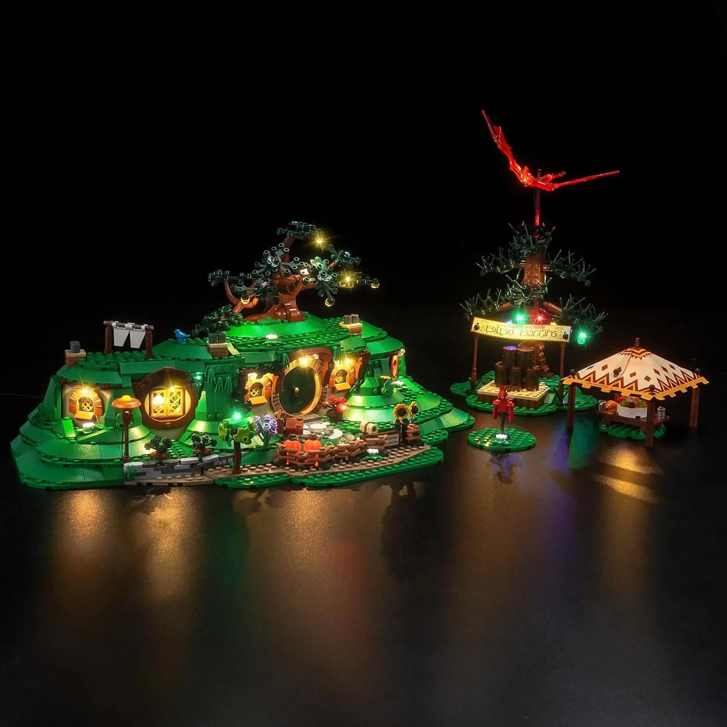 USB Lights Set for Lego 10354 Lord of The Rings The Shire Icons