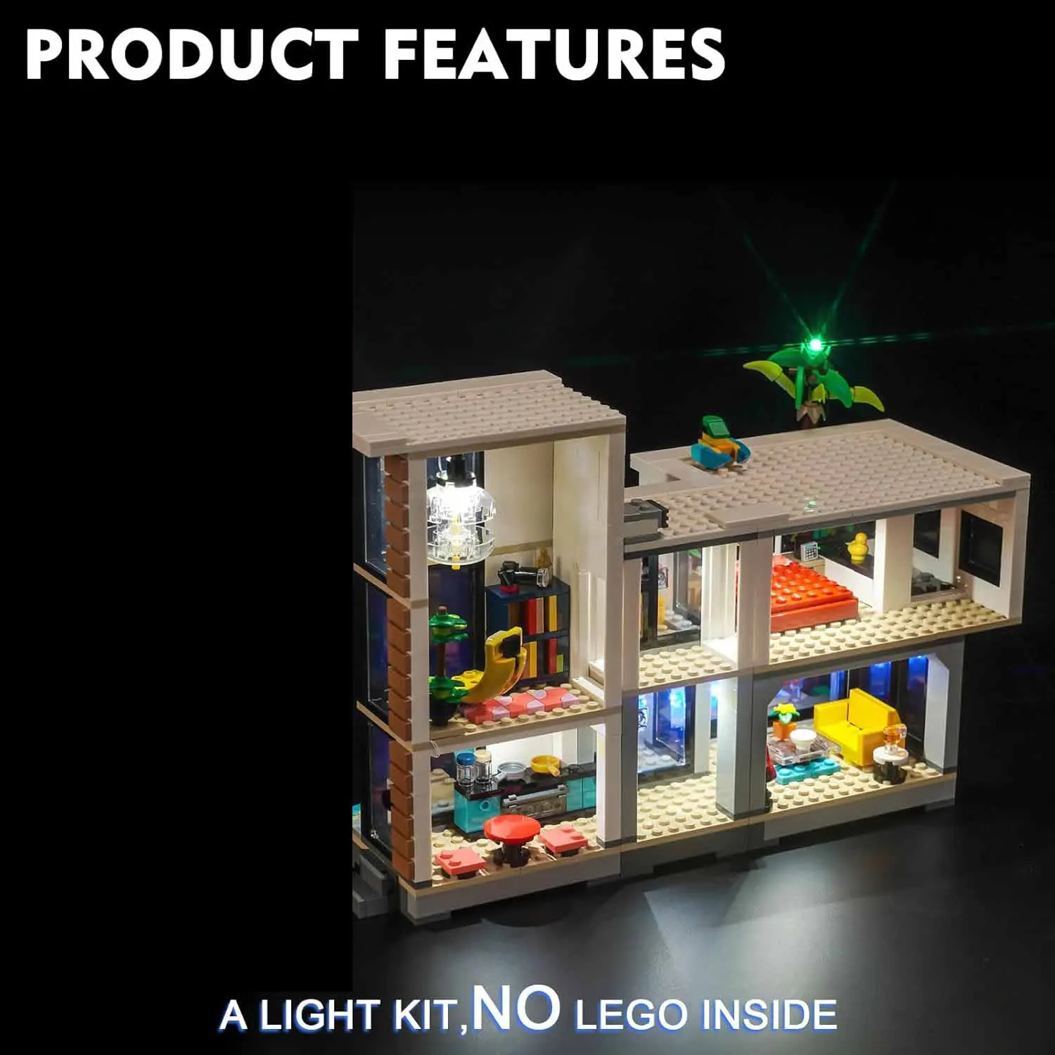 USB Lights Set for Lego 31153 Creator 3 in 1 Modern House