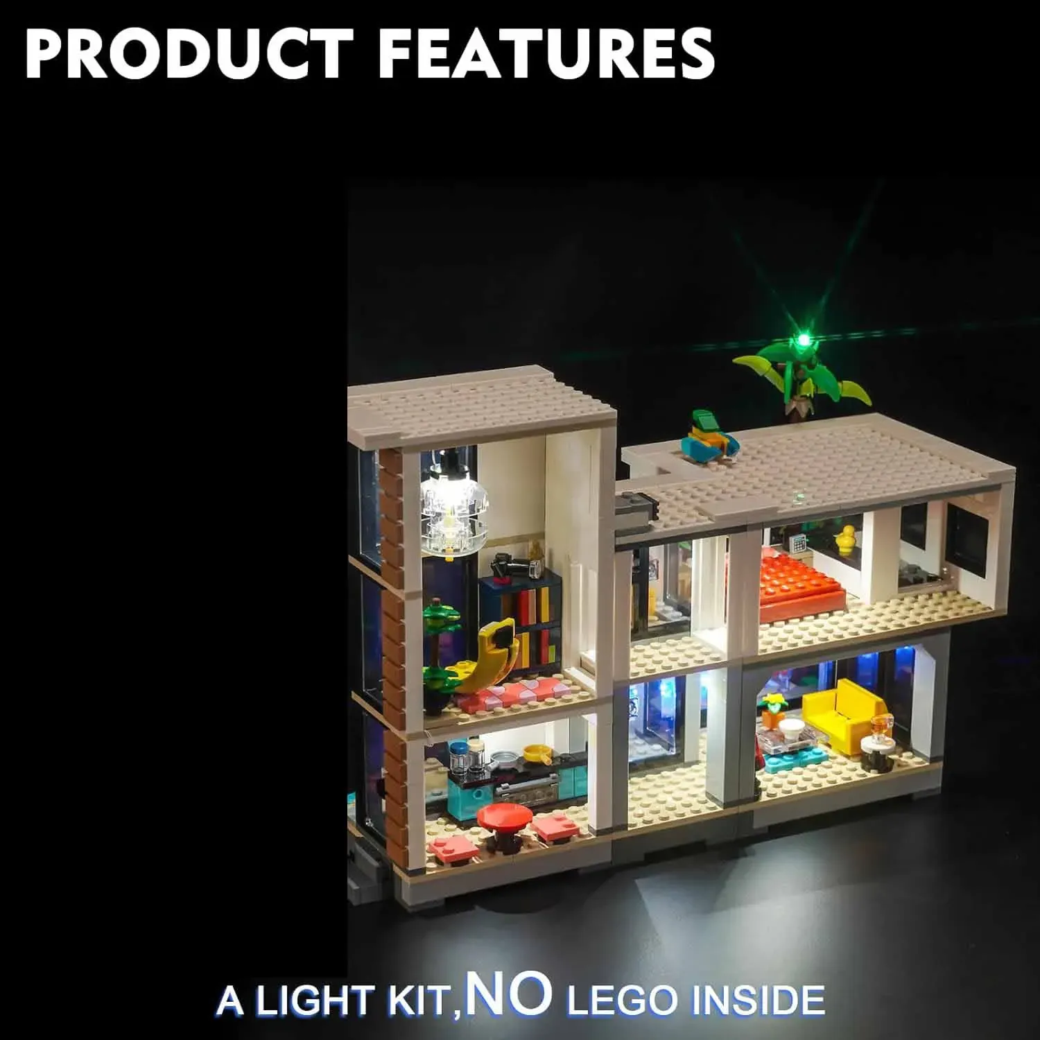 USB Lights Set for Lego 31153 Creator 3 in 1 Modern House