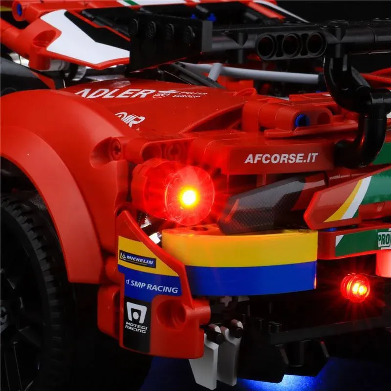 USB Light kit for Lego 42125 Technic Ferrari 488 GTE AF Corse