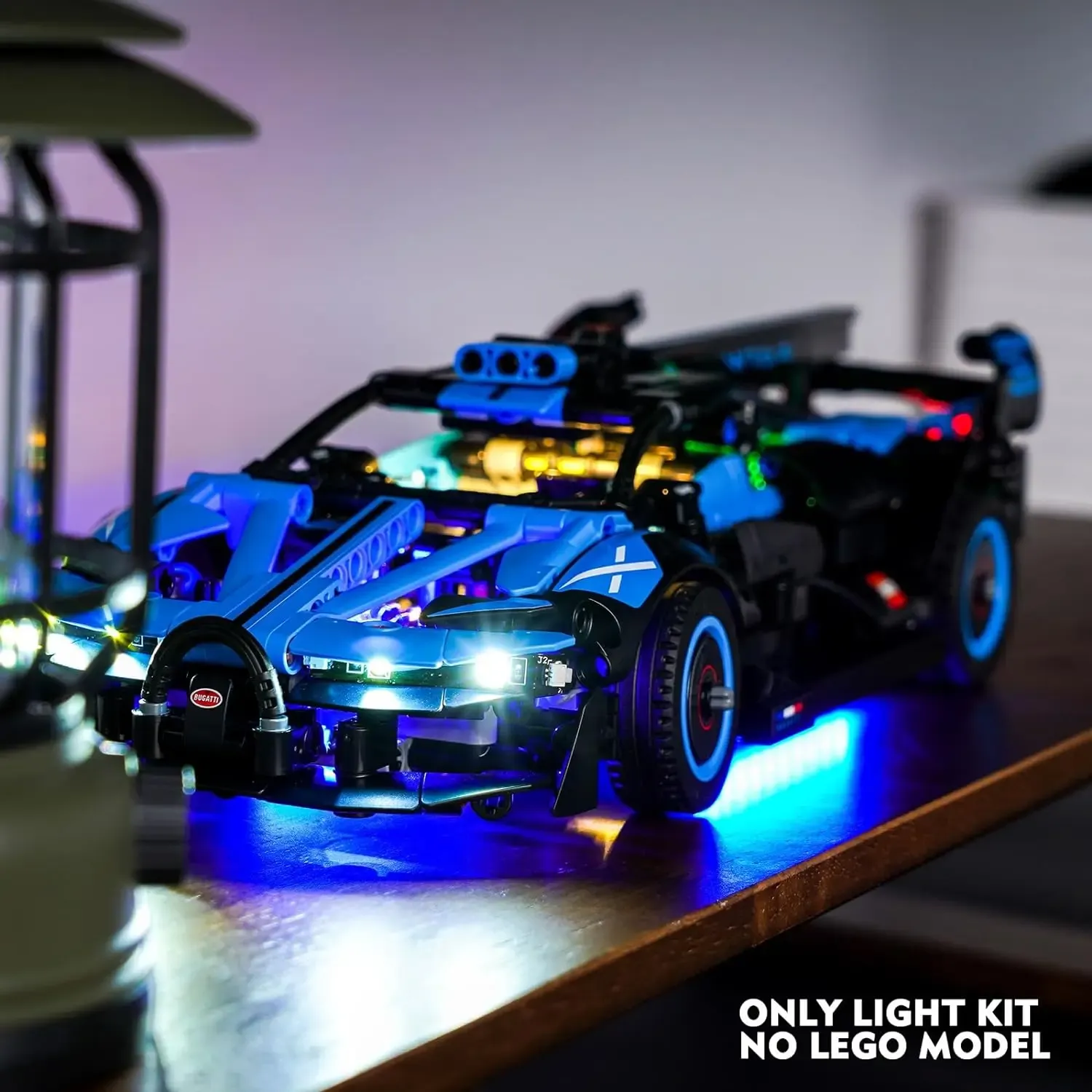 USB Light Kit for Lego 42162 Bugatti Bolide Agile Blue