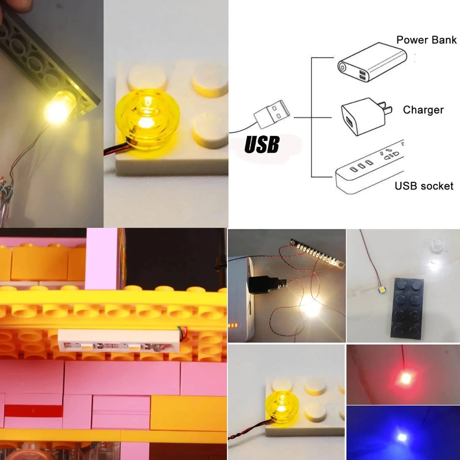 USB Light Kit for LEGO 21054 Architecture White House