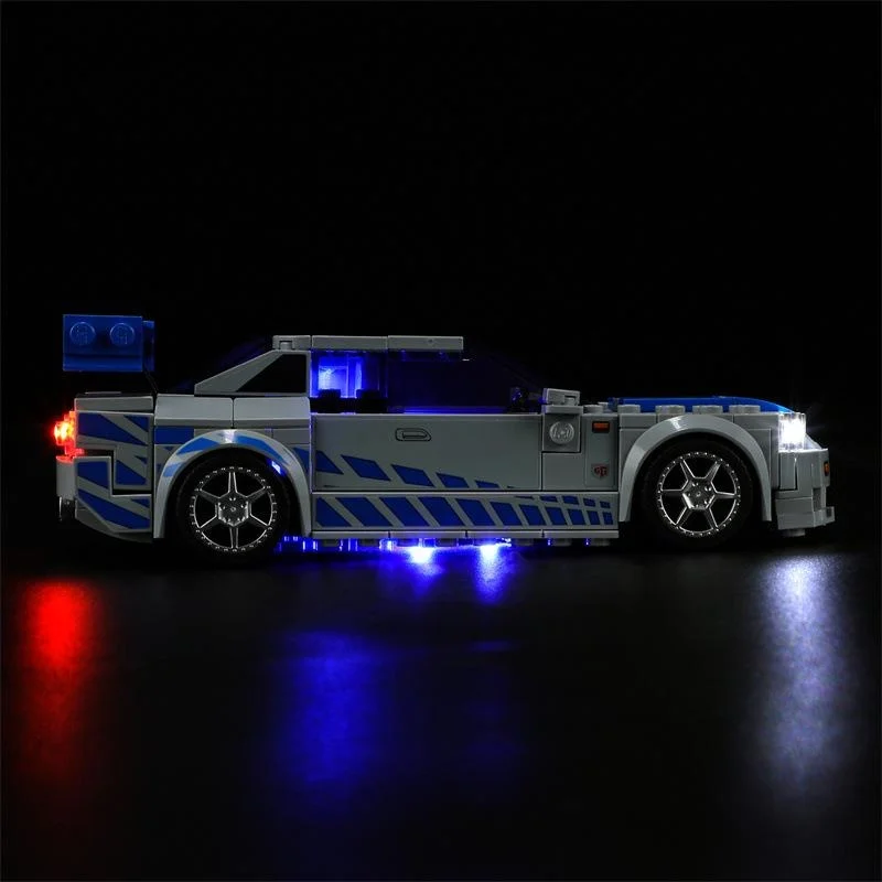 USB Lights Set for Lego 76917 Speed Champions 2 Fast 2 Furious GT-R (R34) Race Car