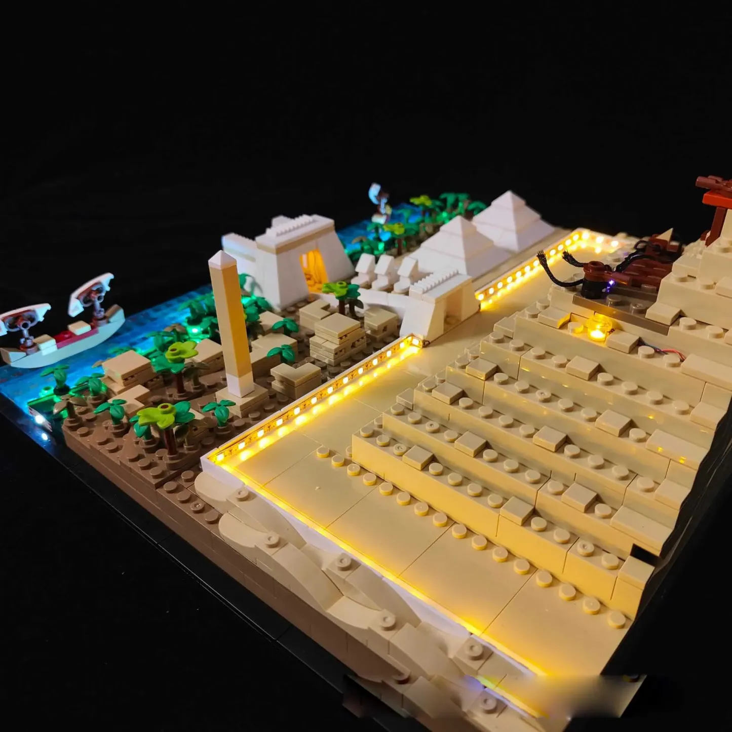 USB Light Kit For LEGO 21058 Architecture Landmark Collection Great Pyramid of Giza