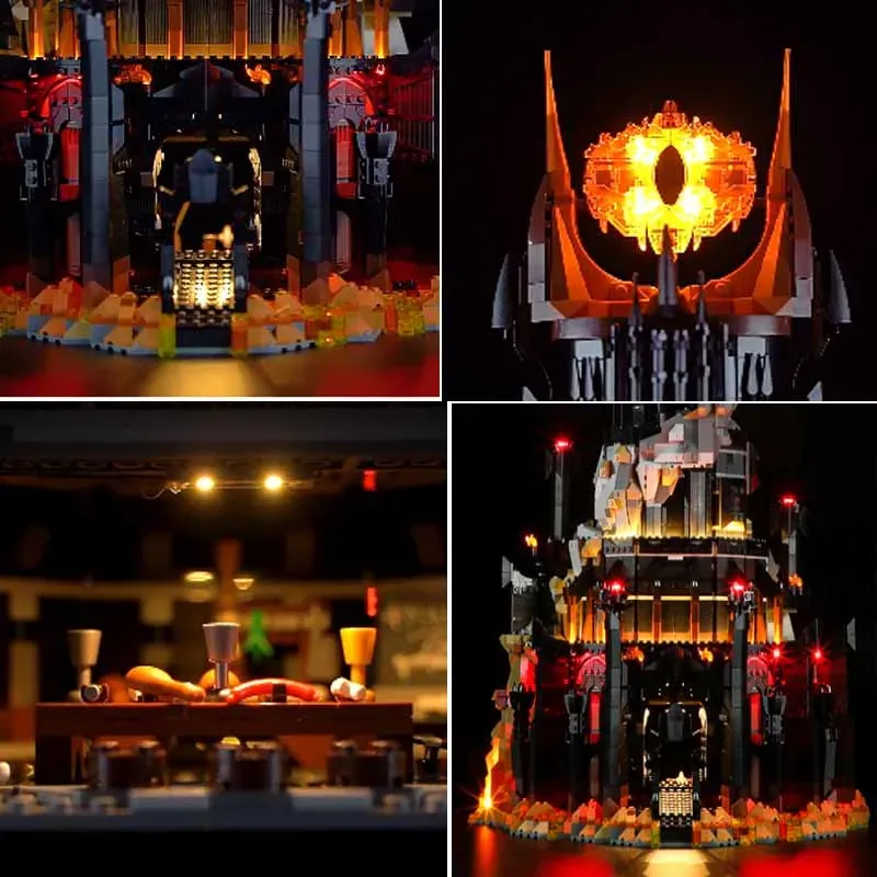 USB Lights Set for Lego 10333 Icons Lord of The Rings Barad-d?r