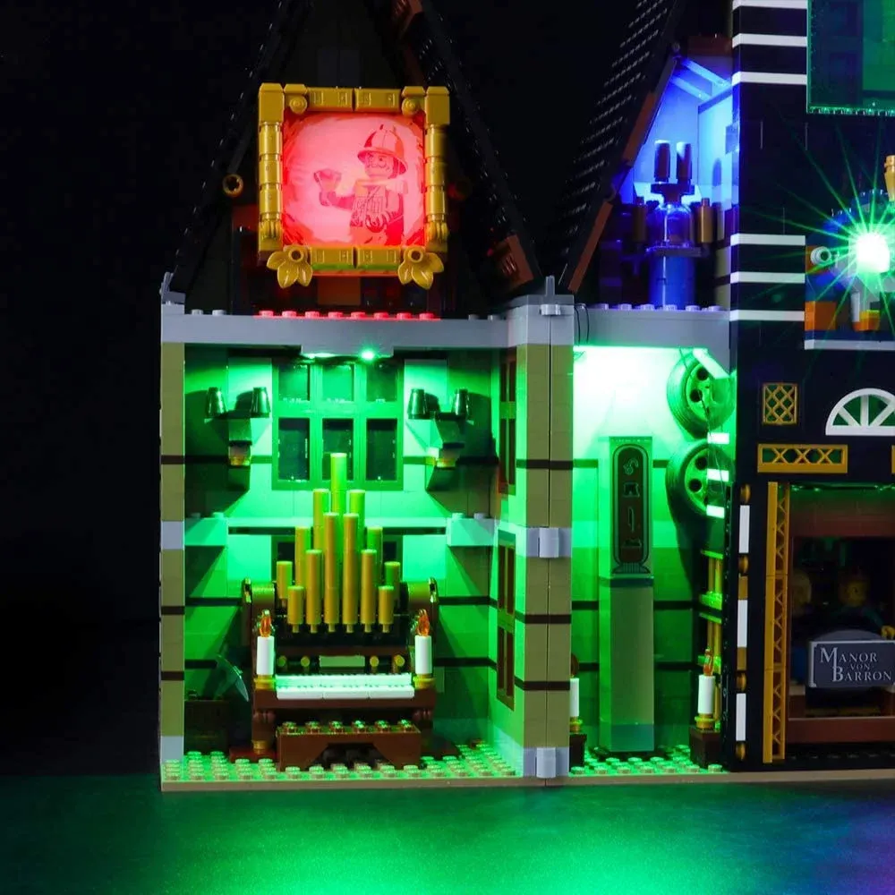 USB Light Kit for LEGO 10273 Creator Fairground Collection Haunted House