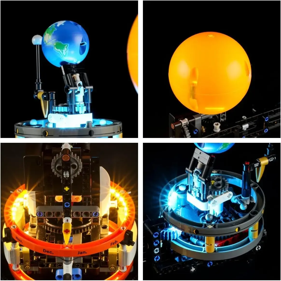 USB Lights Set for Lego 42179 Planet Earth and Moon in Orbit