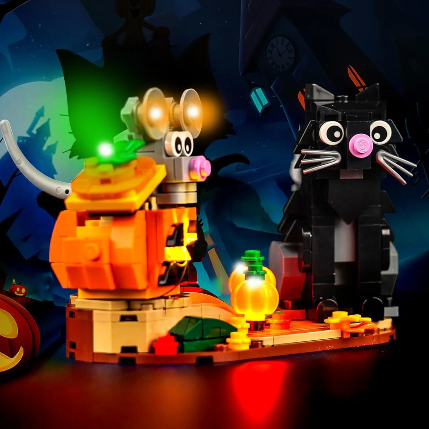 USB Lights Set for Lego 40570 Halloween Cat & Mouse