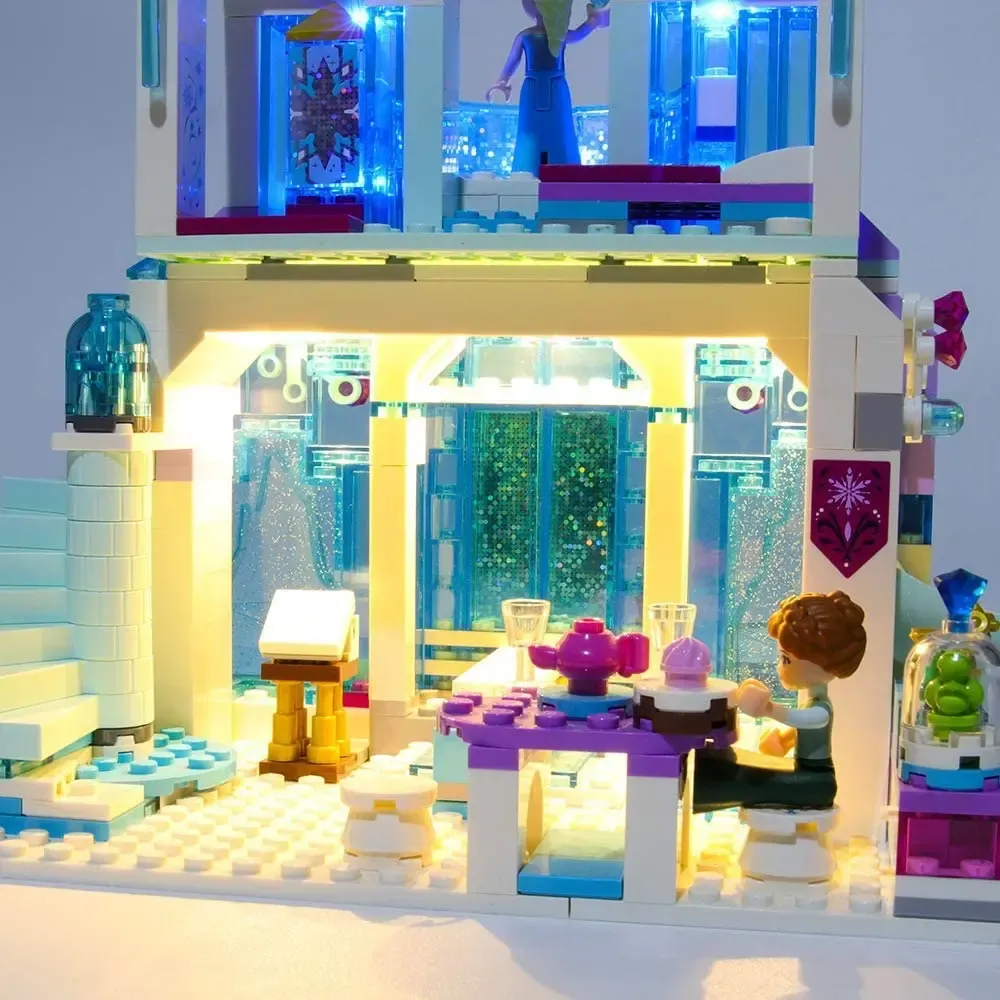 USB LED Light Set for Lego 41148 Elsa's Magical Ice Palace