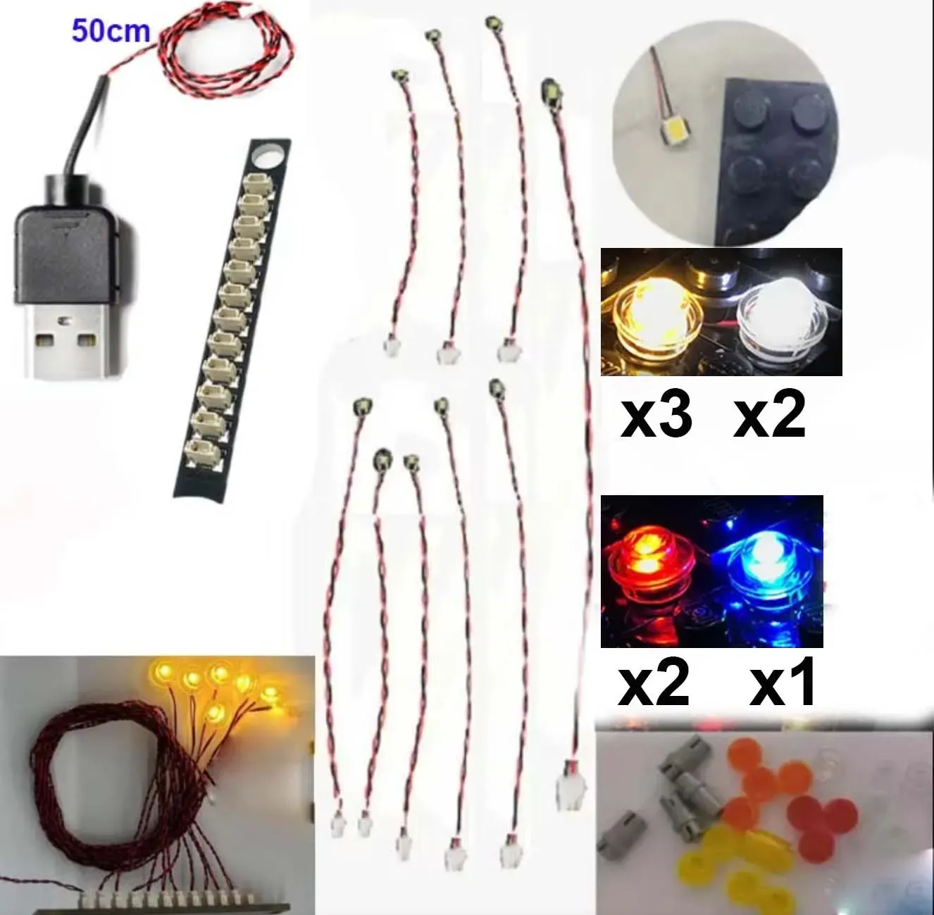 USB Lights Set for Lego 75388 Star Wars Jedi Bobs Starfighter