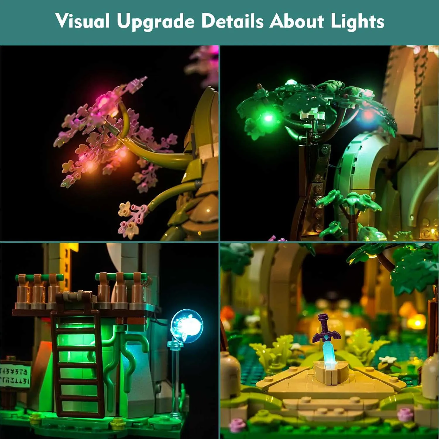 USB Lights Set for Lego 77092 Legend of Zelda Great Deku Tree