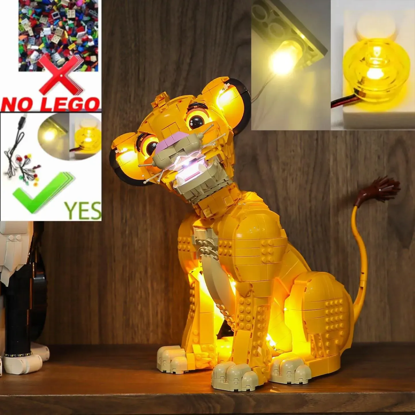 USB Lights Set for Lego 43247 Simba The Lion King
