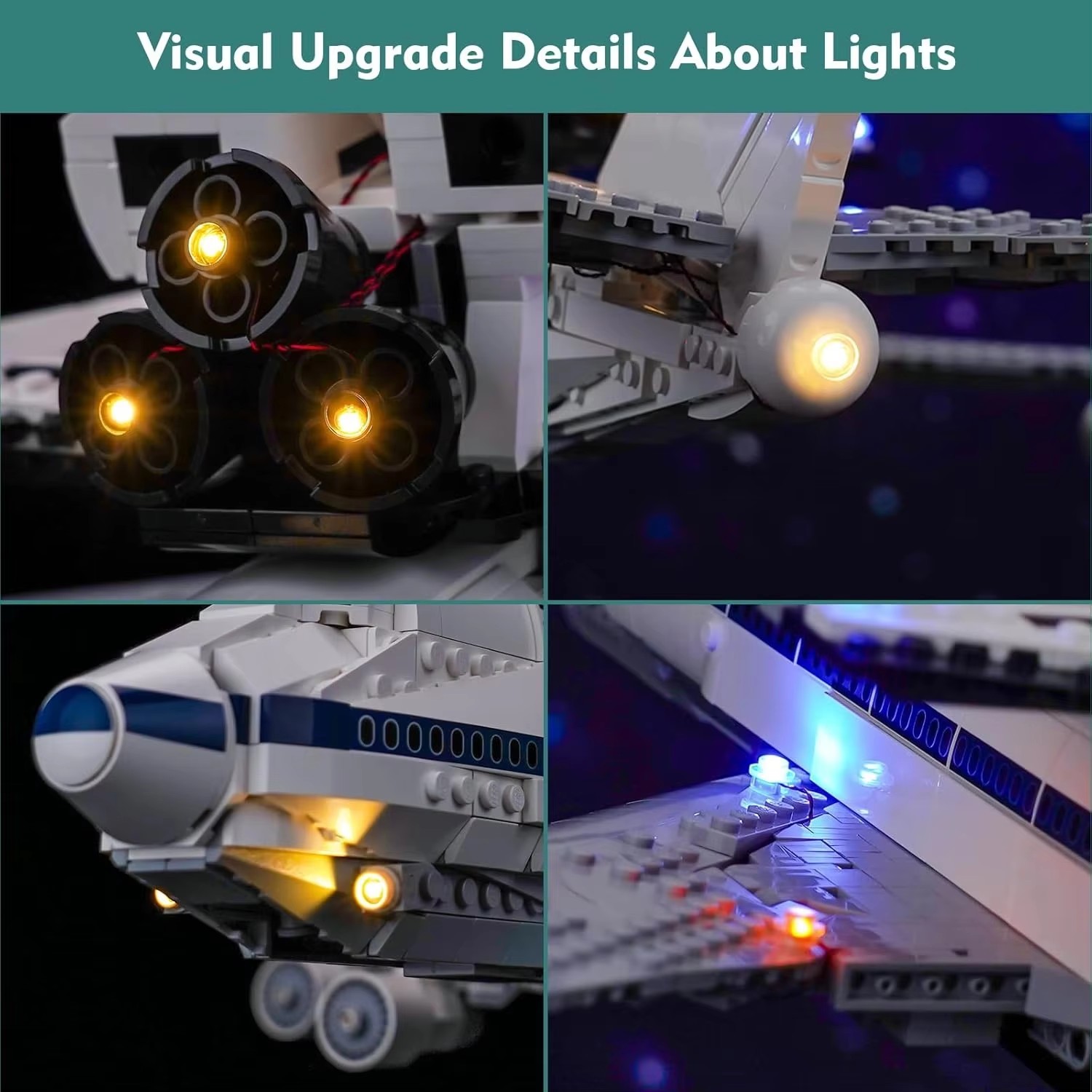 USB Lights Set for Lego 10360 Shuttle Carrier Aircraft