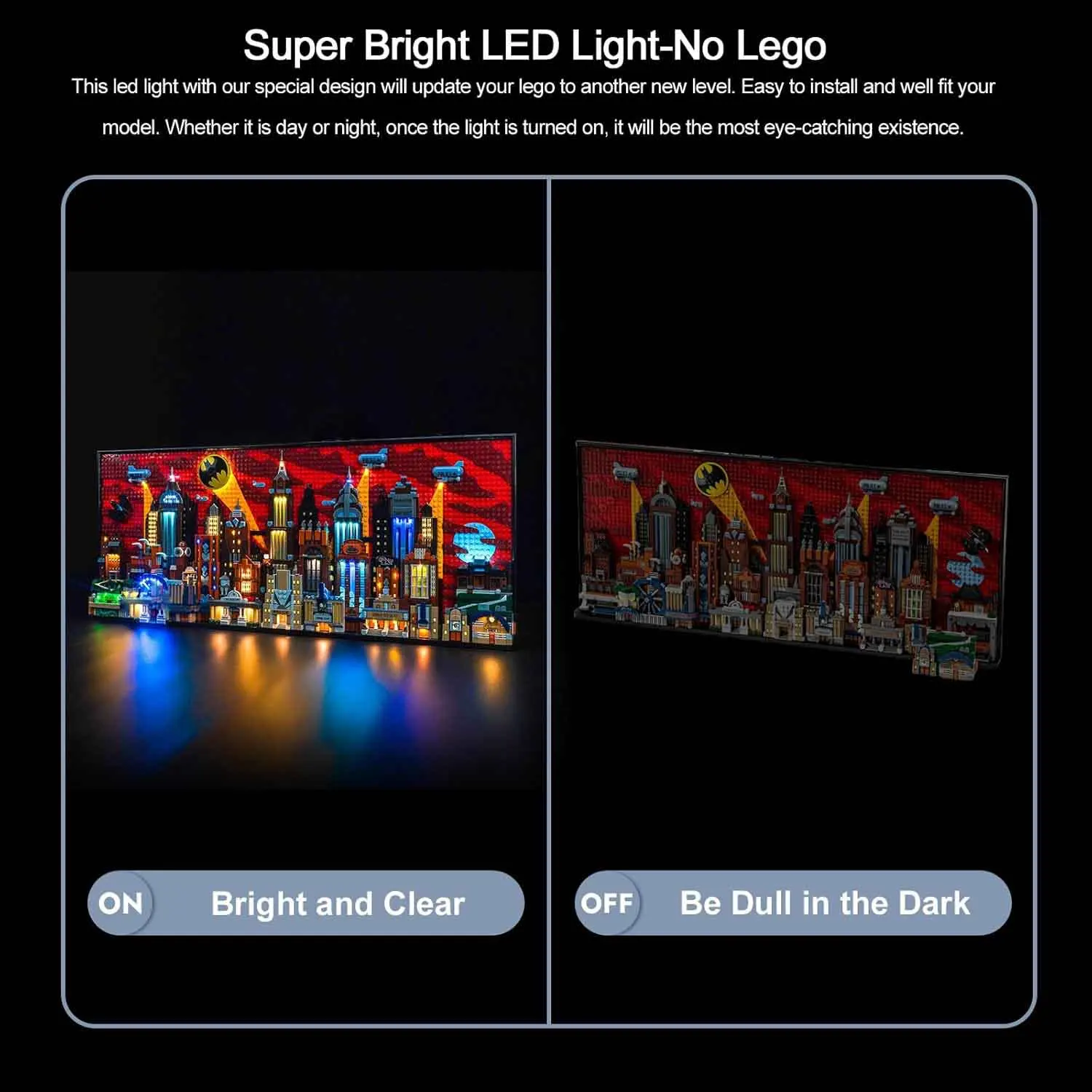 USB Lights Set for Lego Batman 76271 Animated Series Gotham City