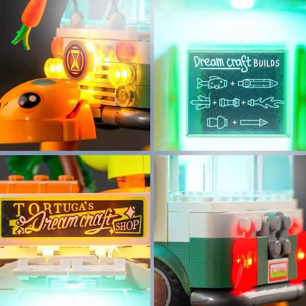 USB Lights Set for Lego 71456 DREAMZzz Mrs. Castillos Turtle Van