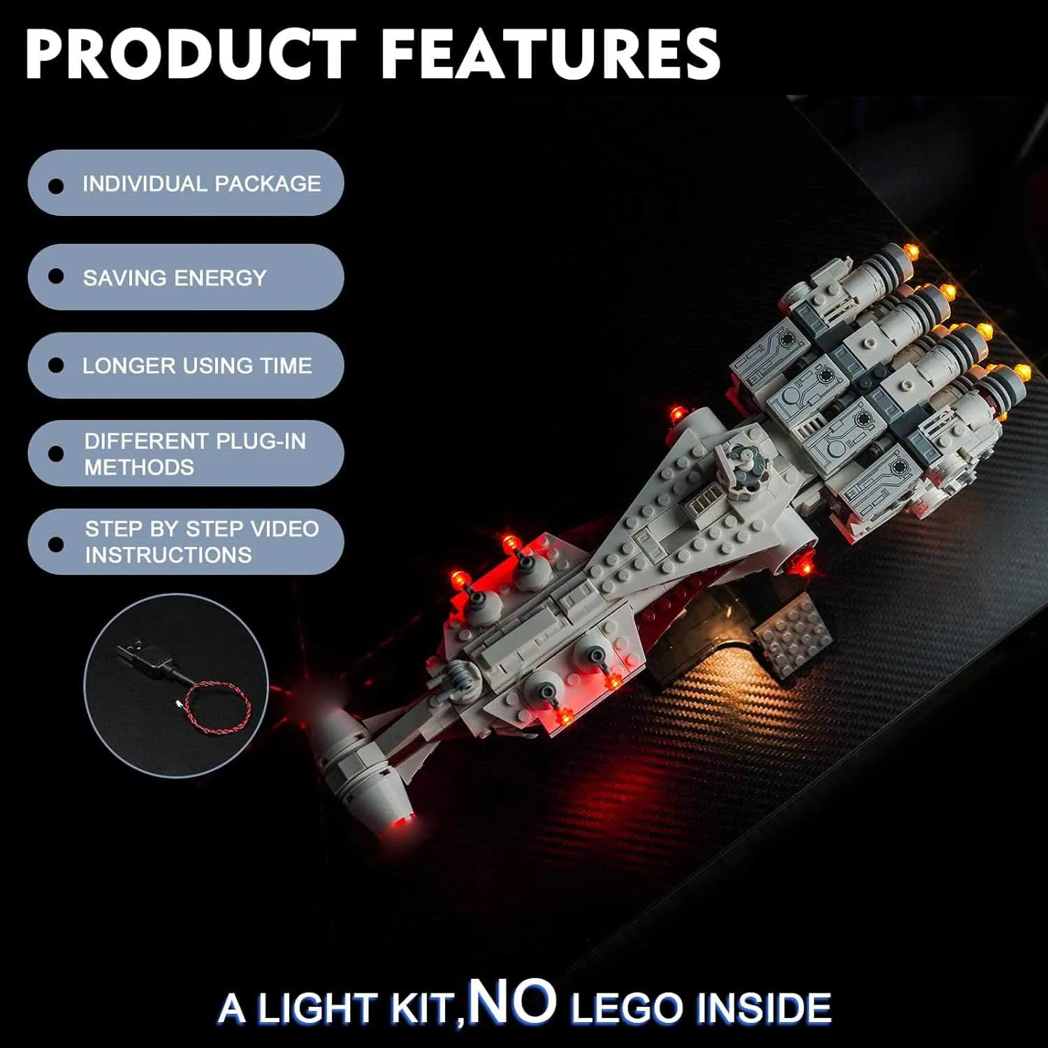 USB Lights Set for Lego 75376: A New Hope Tantive IV 25th Anniversary Starship