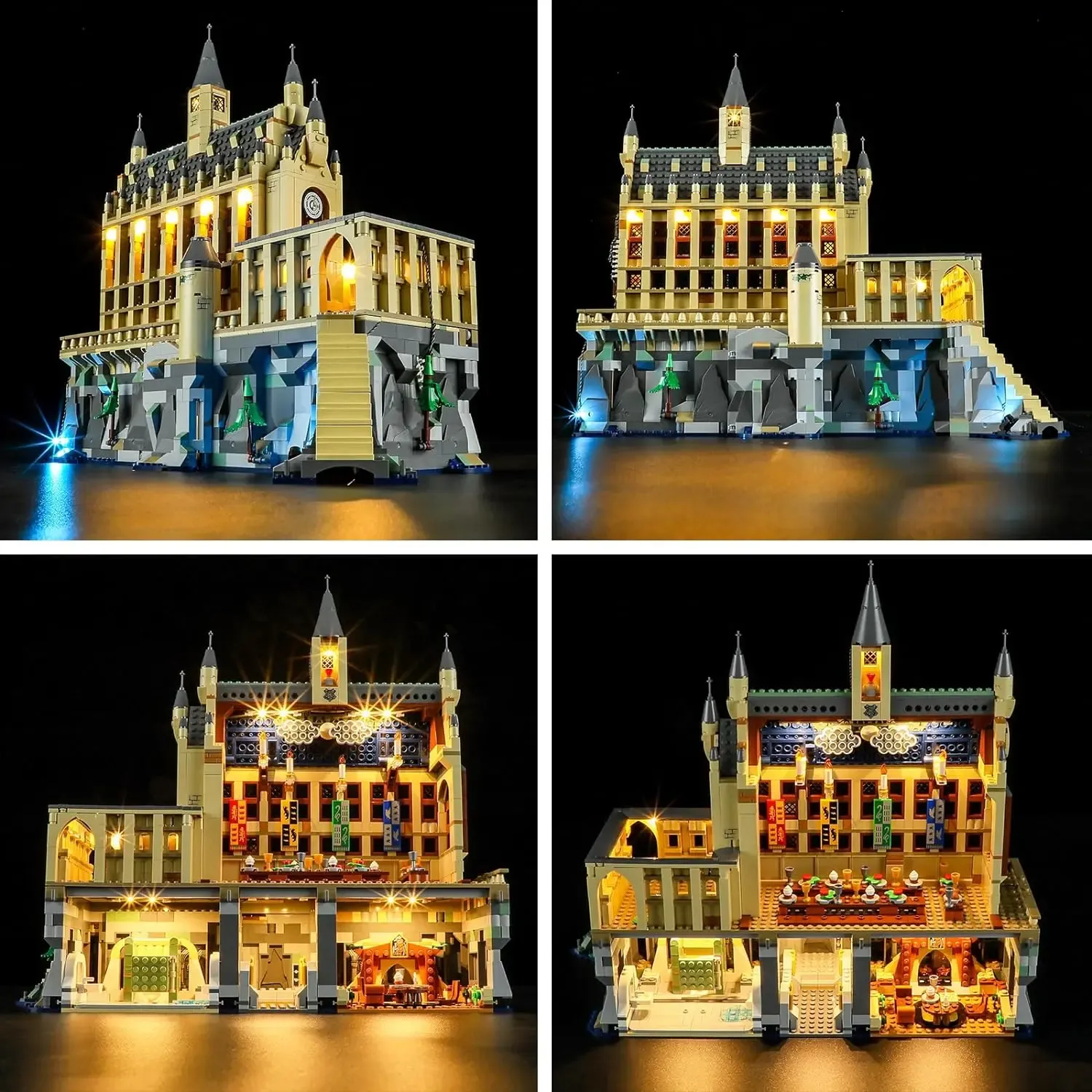 USB Lights Set for Lego 76435 Hogwarts Castle The Great Hall