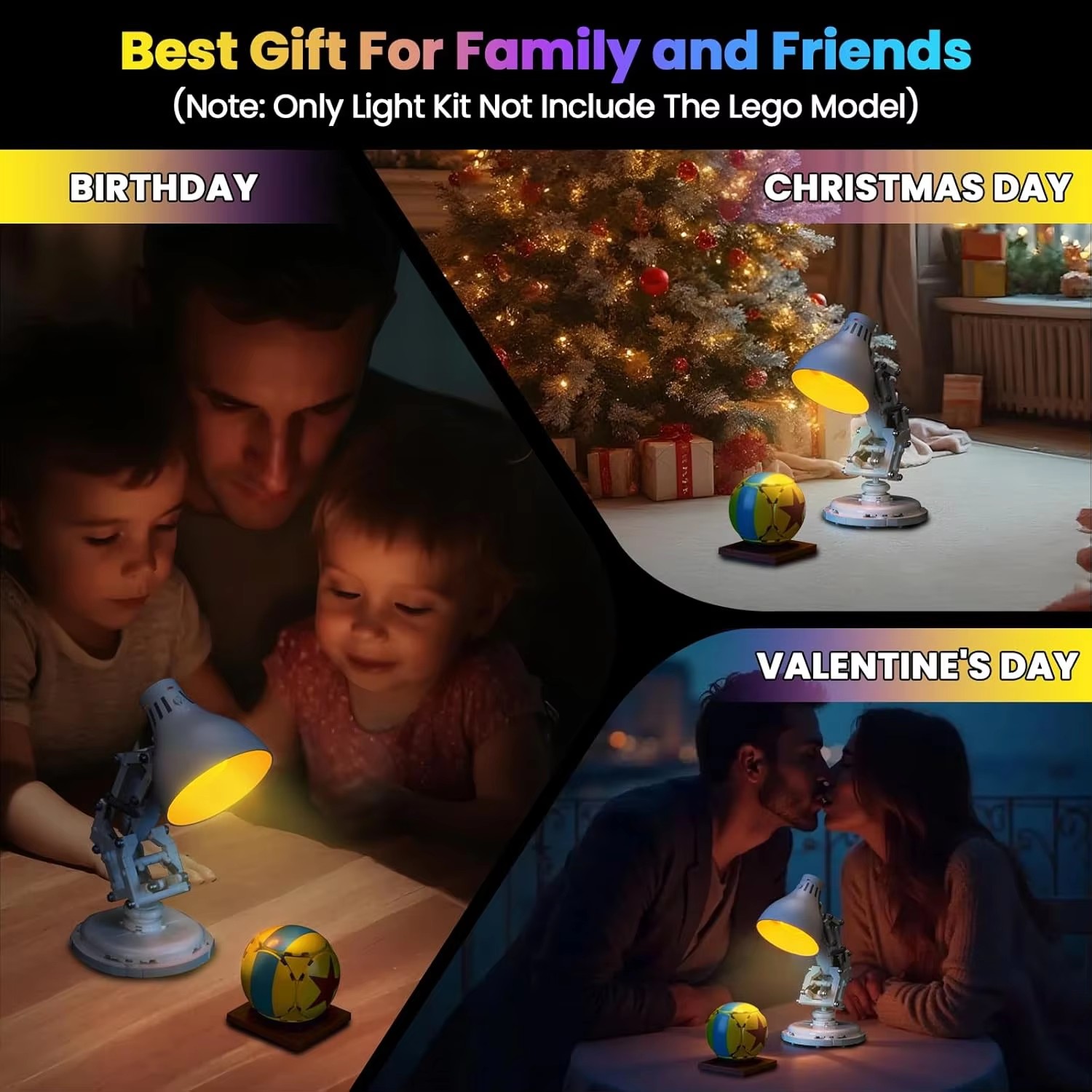 USB Lights Set for Lego 21357 Ideas Disney Pixar Luxo Jr.  