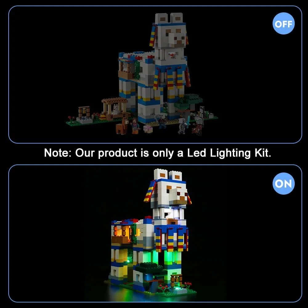USB Light Kit for LEGO 21188 Mine Llama Village World