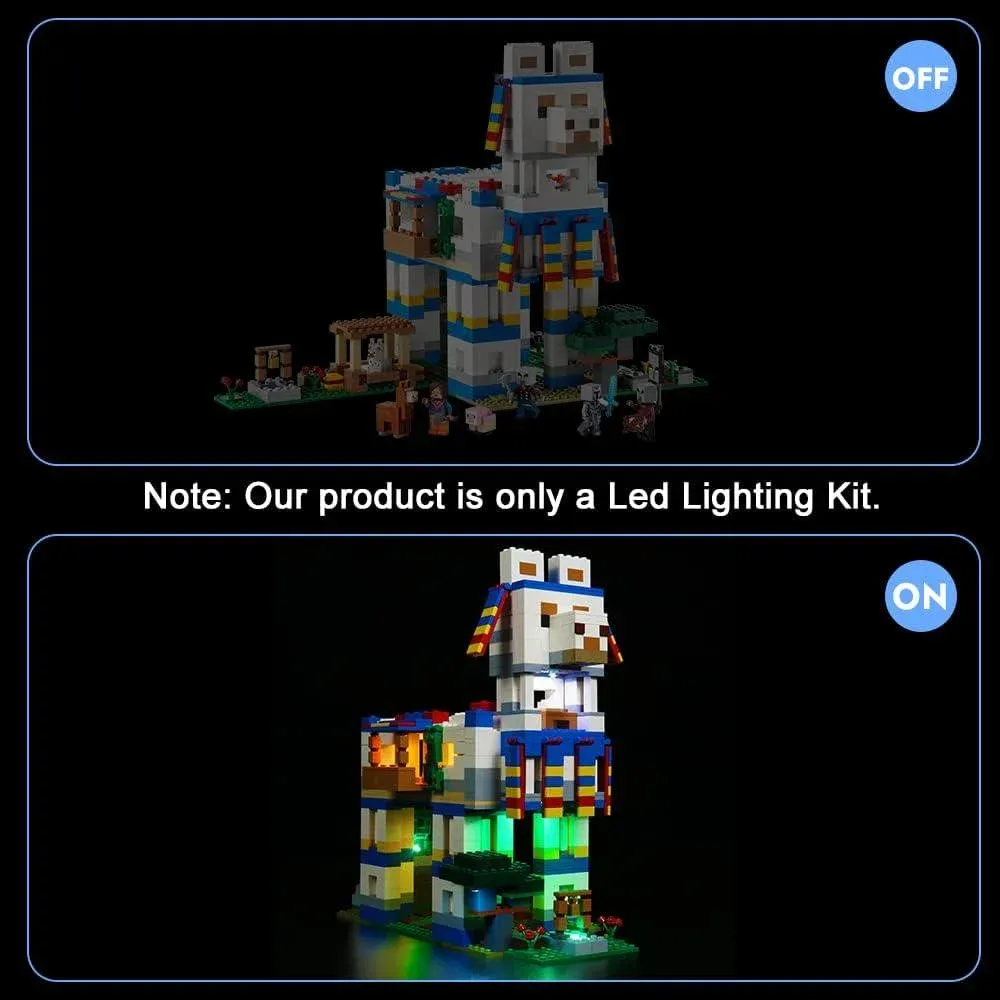 USB Light Kit for LEGO 21188 Mine Llama Village World