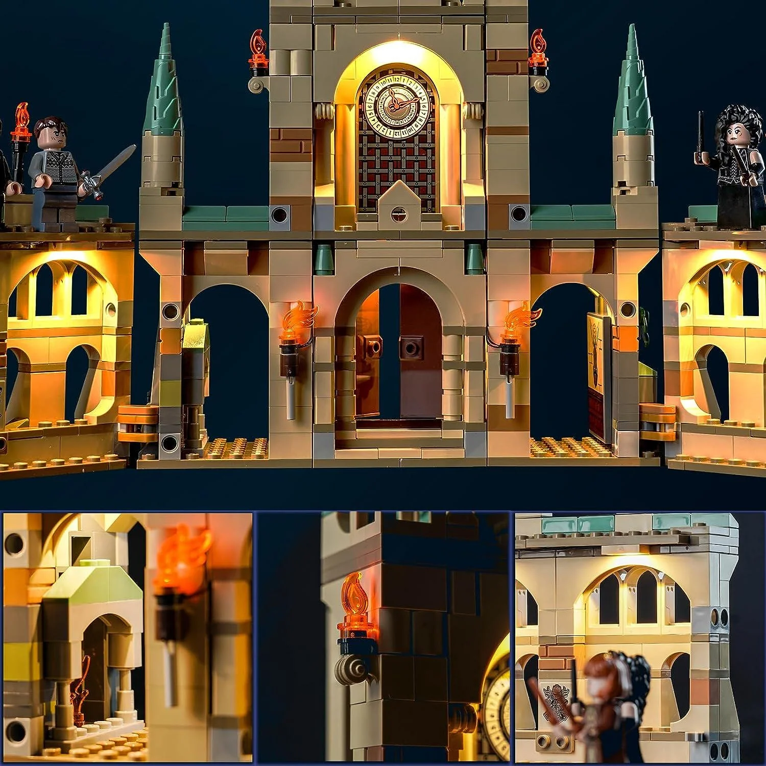 USB Light Kit for LEGO 76415 The Battle of Hogwarts
