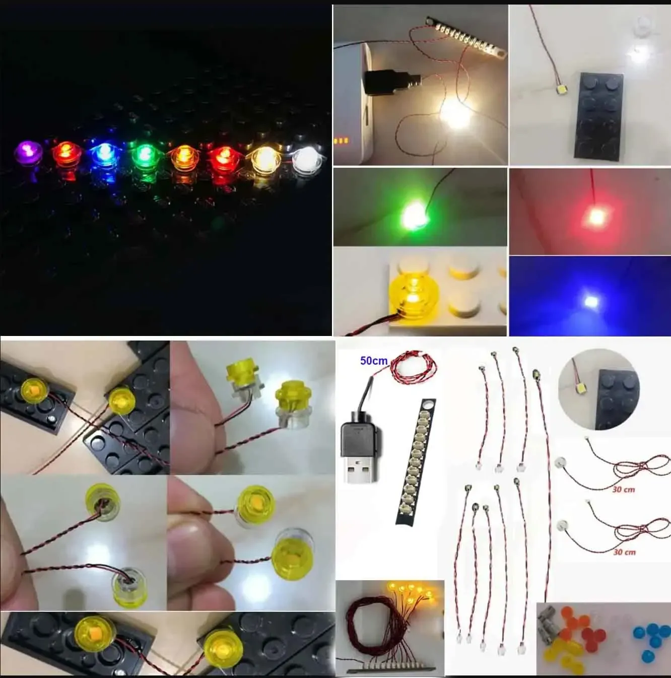 USB Light Kit for  Lego 76964 Jurassic World Dinosaur Fossils: T. rex Skull