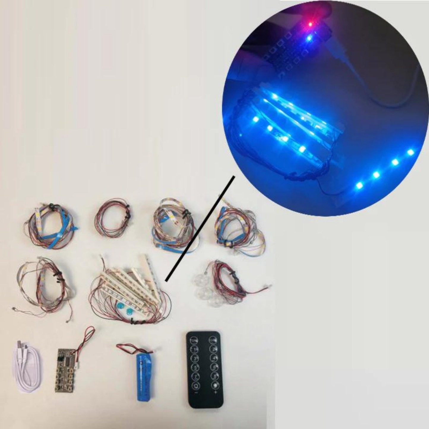 USB Light Kit for LEGO 10294 Creator Titanic(For 9090 pieces VRSION )
