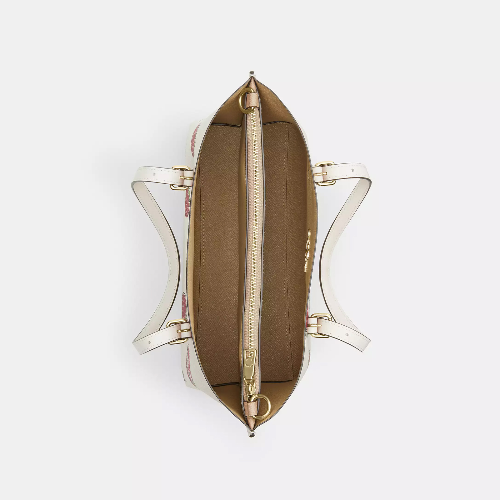 Mollie Tote Bag 25 With Strawberry Print