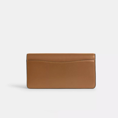 Evie Long Wallet With Chain Brass/Chalk Brass/Honey Brown