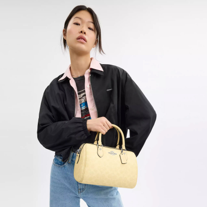 Rowan Satchel Bag In Signature Canvas